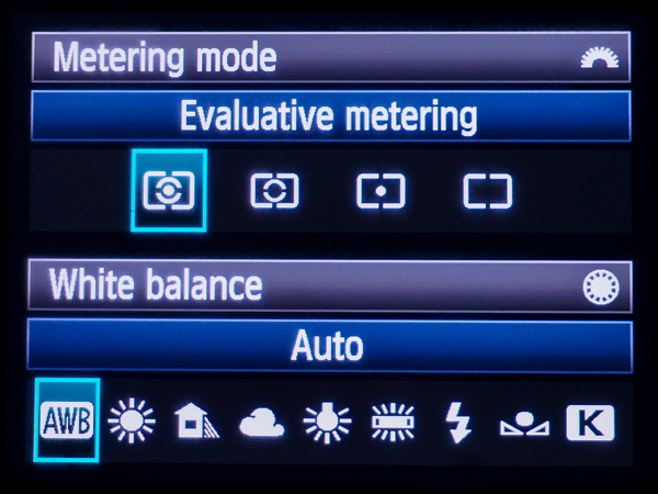 Camera Metering Modes