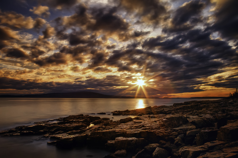 Sunset at Schoodic Peninsula, Maine