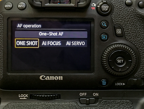Autofocus modes in Canon cameras