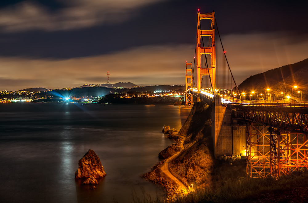 Shot of the Golden Gate Bridge from Vista Point
