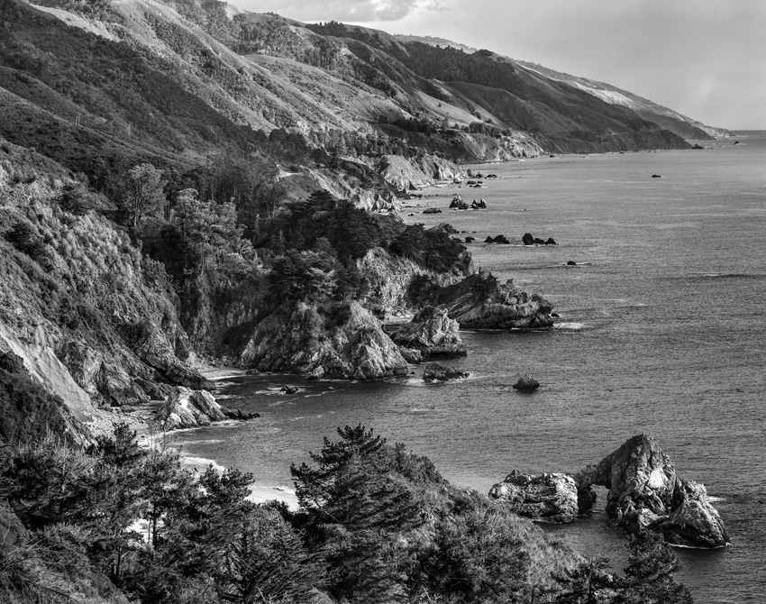 Big Sur - Example of black and white photography