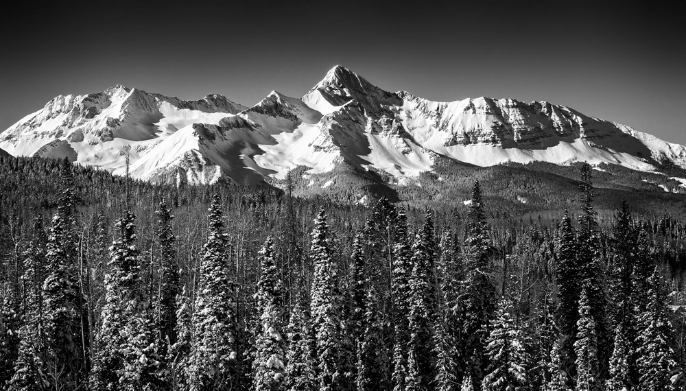 The Mountain - Example of black and white photography