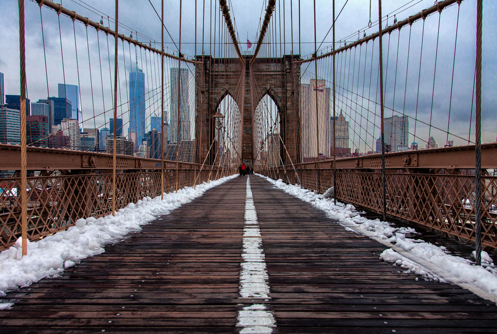Photo taken walking across the Brooklyn Bridge from Brooklyn Bridge Park