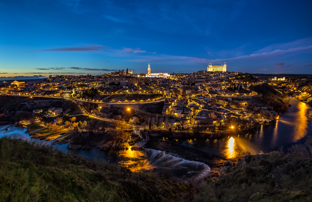 Toledo - Night shot from the Mirador del Valle