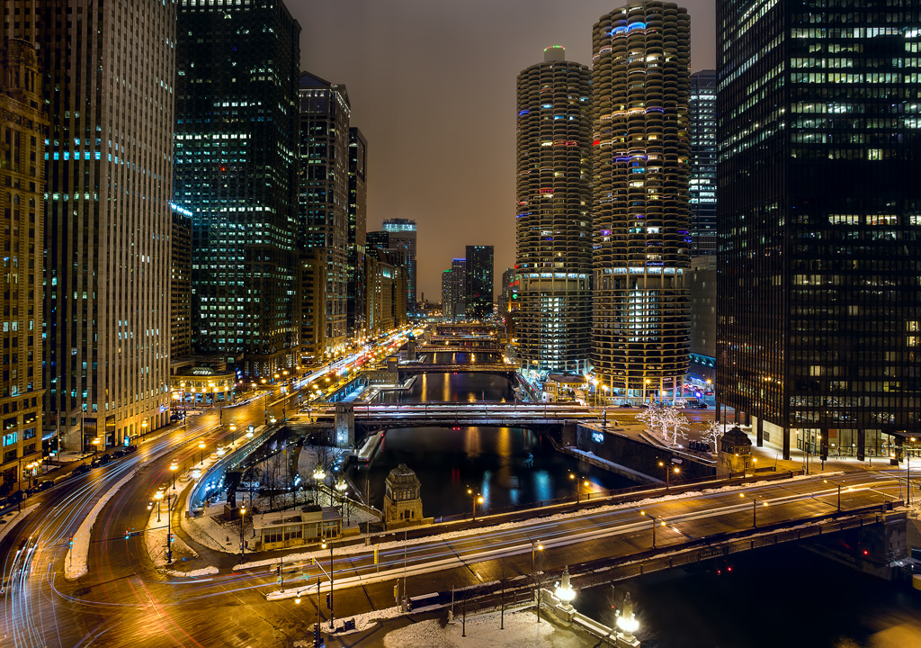 Long exposure example of Chicago