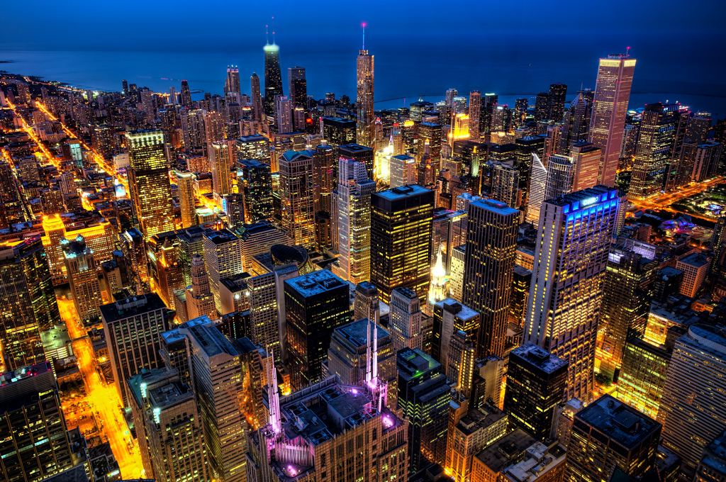 Color Enhancement Tips: Chicago from Willis Tower