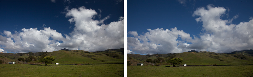 Using a Polarizing Filter - Pictures with and without a polarizer